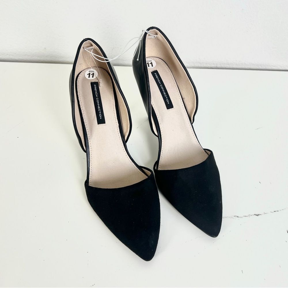 NWT French Connection Black Stiletto D’orsey Pumps Heels - Picture 3 of 8